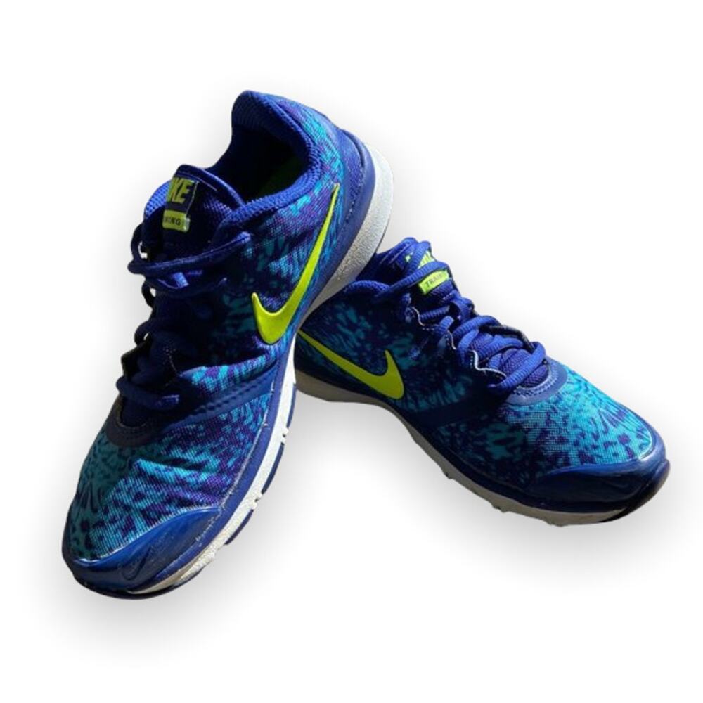 Nike Womens Sneakers Sz 6.5 In-Season Print Blue Lagoon Volt Royal Blue Training